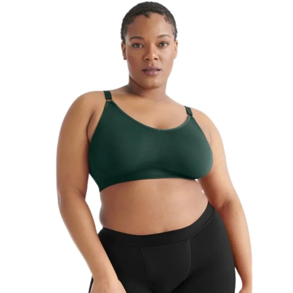 Knix Womens XXLarge Good to Go Seamless Bra Dark Green